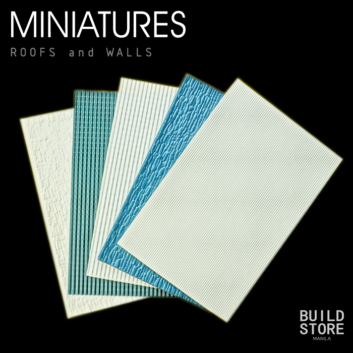 Miniature Roofs and Walls 1/25 1/100