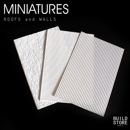Miniature Roofs and Walls 1/25 1/100