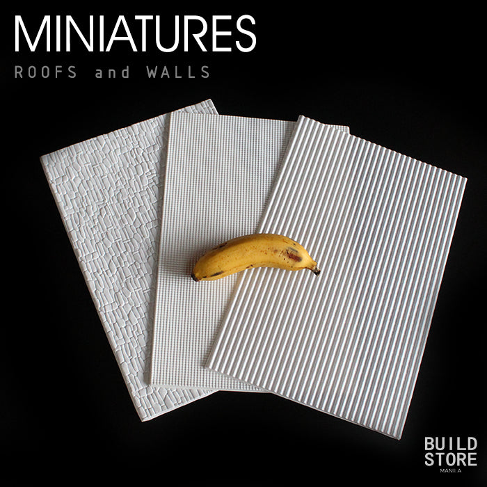 Miniature Roofs and Walls 1/25 1/100