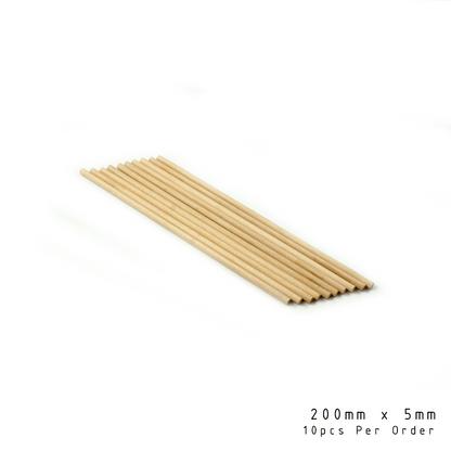 10 pcs Wooden Dowel
