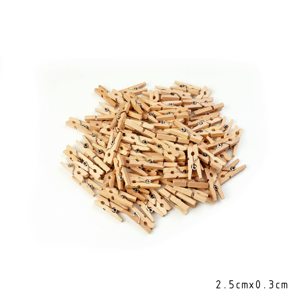 Wooden Clips 100 pcs