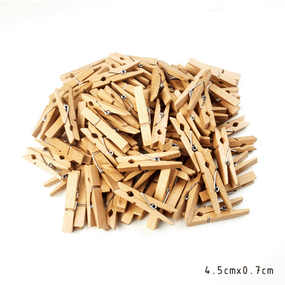 Wooden Clips 100 pcs