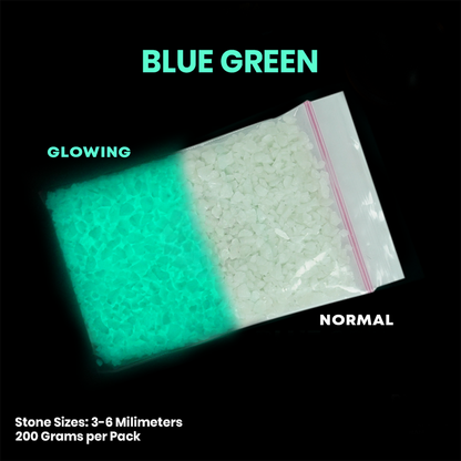 Glow in the Dark Sands and Stones 100g | Glow in the Dark Stones for Aquarium, Designs, DIY Project