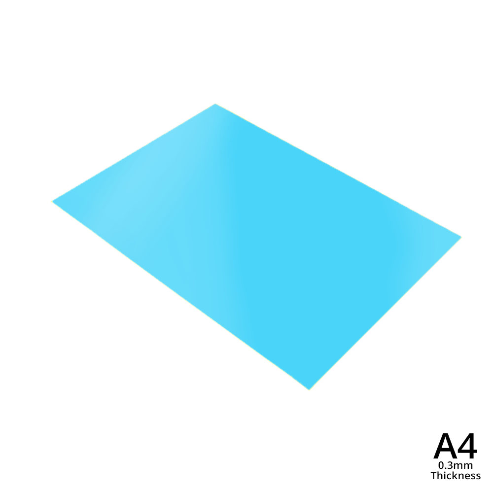 A4 Clear PVC Sheet Multiple Colors | Matte or Frosted |