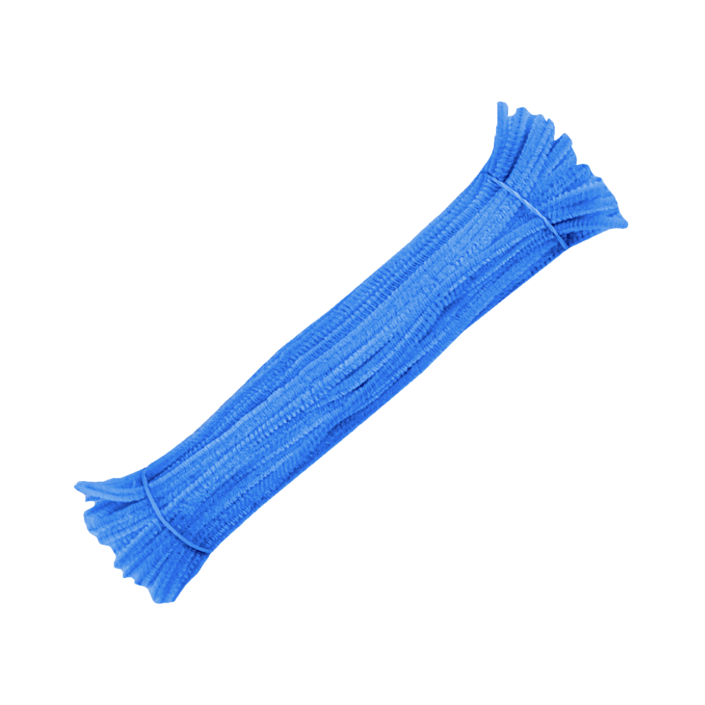 50 pcs Fuzzy Wire 6mm x 30cm - Colorful Chenille Stems Twist Wire for DIY Pipe Cleaner