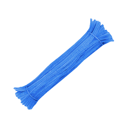 50 pcs Fuzzy Wire 6mm x 30cm - Colorful Chenille Stems Twist Wire for DIY Pipe Cleaner