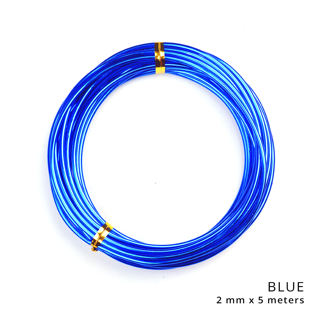 Armature Aluminum Bonsai Wire 1mm 2mmx5m Thickness For DIY Arts & Crafts for Aluminum OrnamentMaking