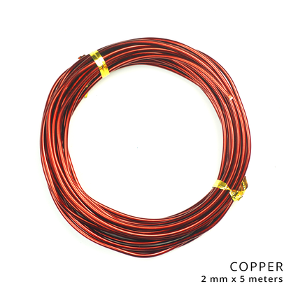 Armature Aluminum Bonsai Wire 1mm 2mmx5m Thickness For DIY Arts & Crafts for Aluminum OrnamentMaking