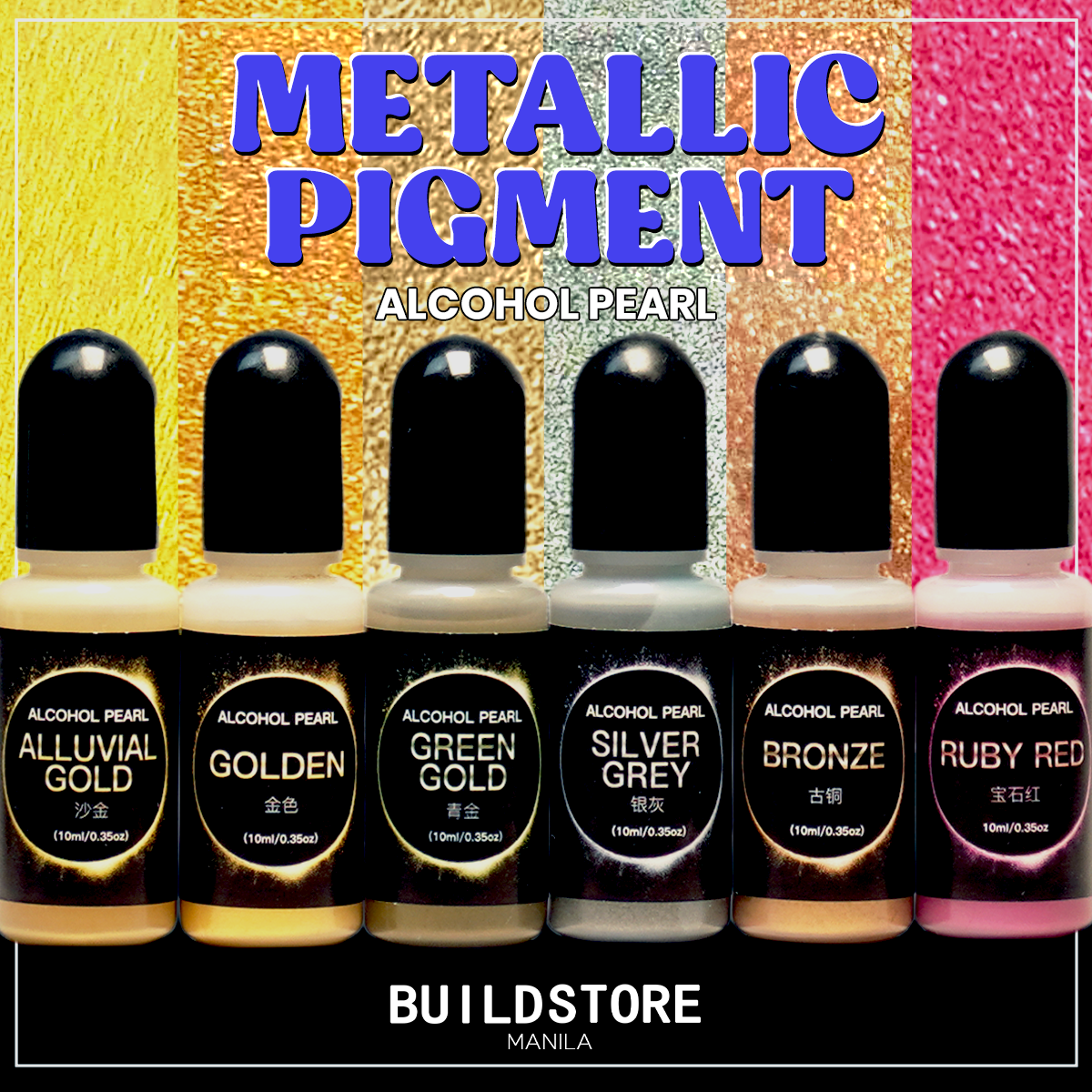 Metallic Resin Dye 10g | Liquid Resin Pigment