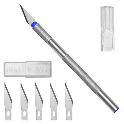 DIY Precision Knife Craft Cutter Blade with FREE 5 EXTRA SHARP BLADES | Craft Knife | Art Knife