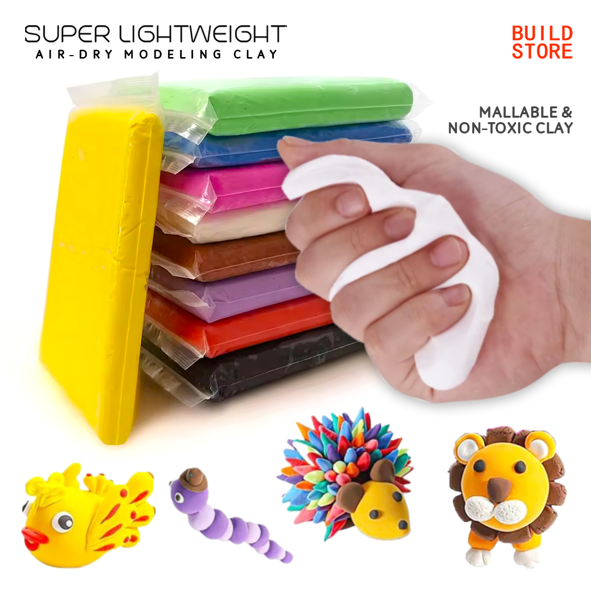 Super Lightweight Air Dry Modeling Clay