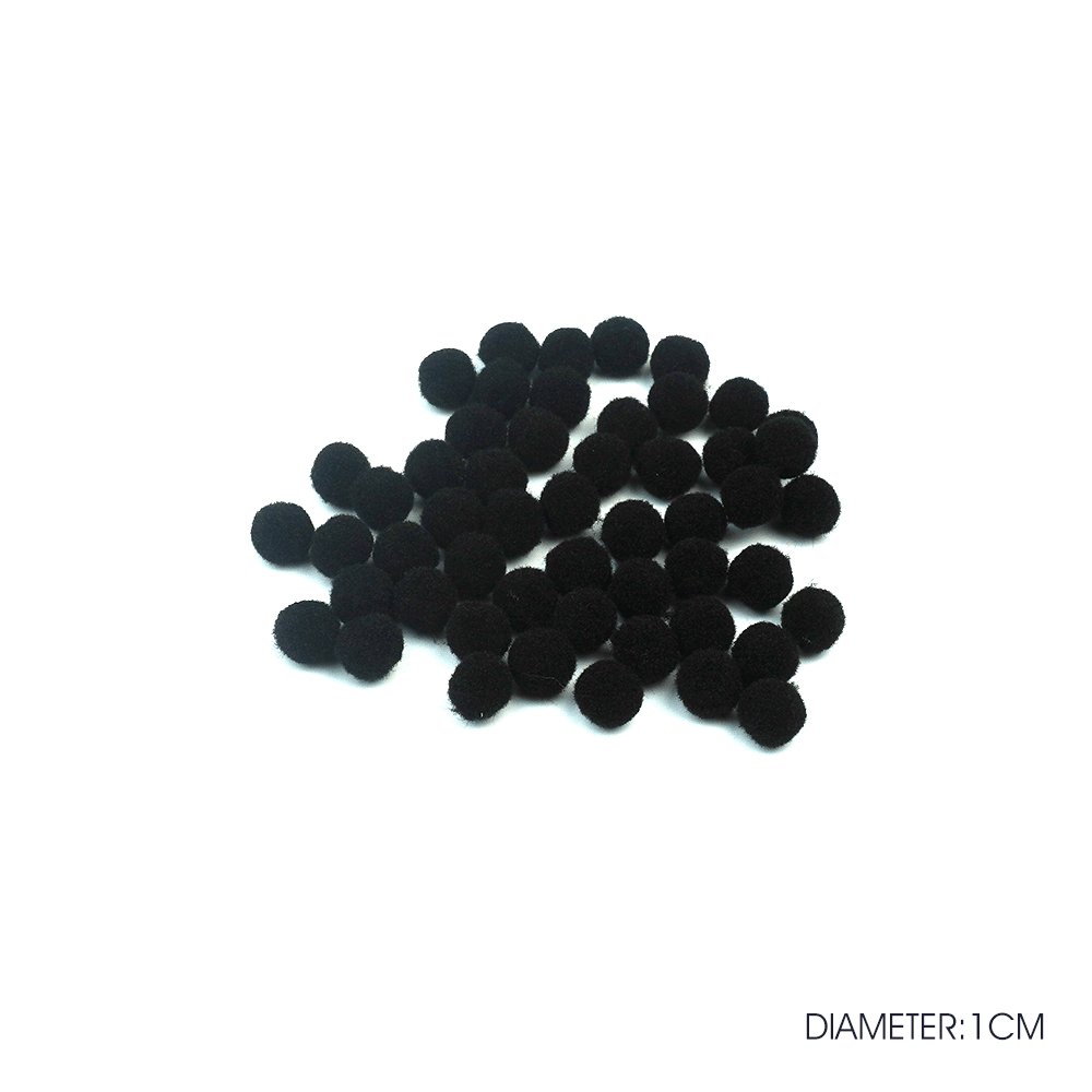 PomPom Balls Fuzzy Balls 2cm 50 pcs for DIY Projects, Arts and Crafts | Fuzzy Ball | DIY Balls