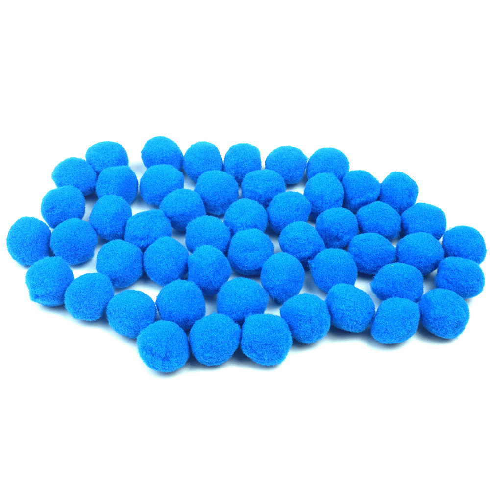 PomPom Balls Fuzzy Balls 2cm 50 pcs for DIY Projects, Arts and Crafts | Fuzzy Ball | DIY Balls
