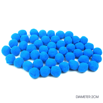 PomPom Balls Fuzzy Balls 2cm 50 pcs for DIY Projects, Arts and Crafts | Fuzzy Ball | DIY Balls