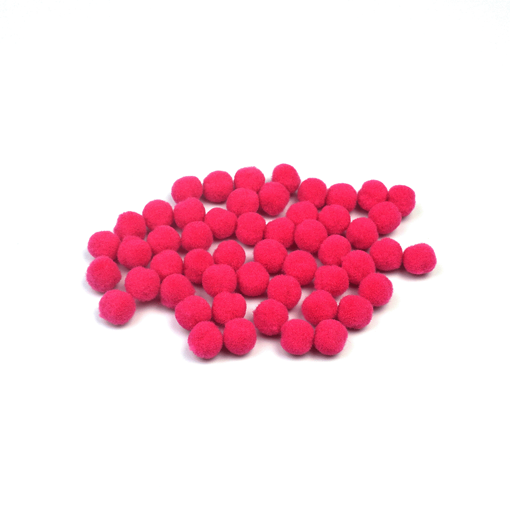 PomPom Balls Fuzzy Balls 2cm 50 pcs for DIY Projects, Arts and Crafts | Fuzzy Ball | DIY Balls