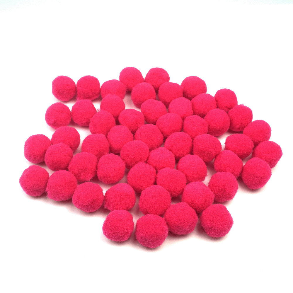 PomPom Balls Fuzzy Balls 2cm 50 pcs for DIY Projects, Arts and Crafts | Fuzzy Ball | DIY Balls