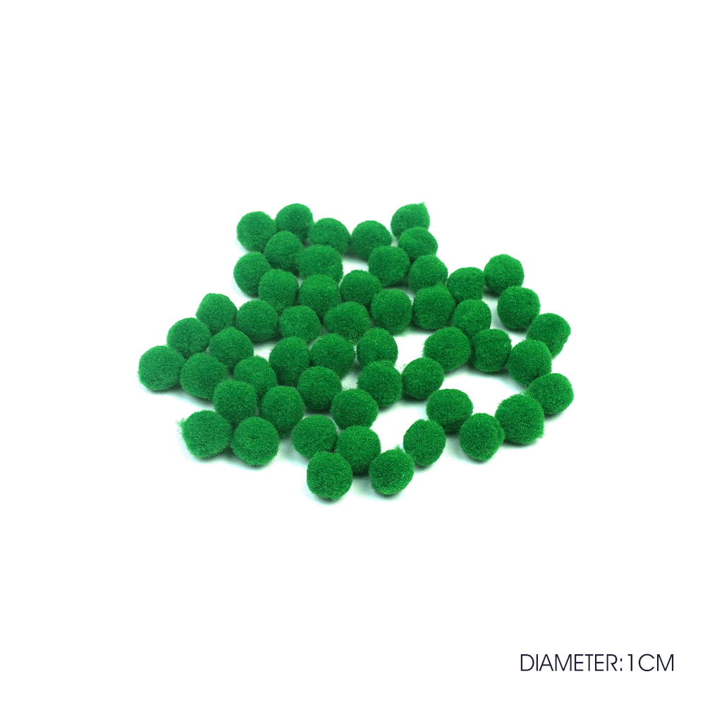 PomPom Balls Fuzzy Balls 2cm 50 pcs for DIY Projects, Arts and Crafts | Fuzzy Ball | DIY Balls