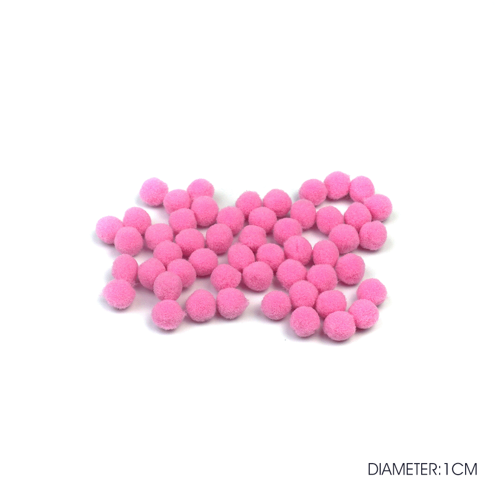 PomPom Balls Fuzzy Balls 2cm 50 pcs for DIY Projects, Arts and Crafts | Fuzzy Ball | DIY Balls