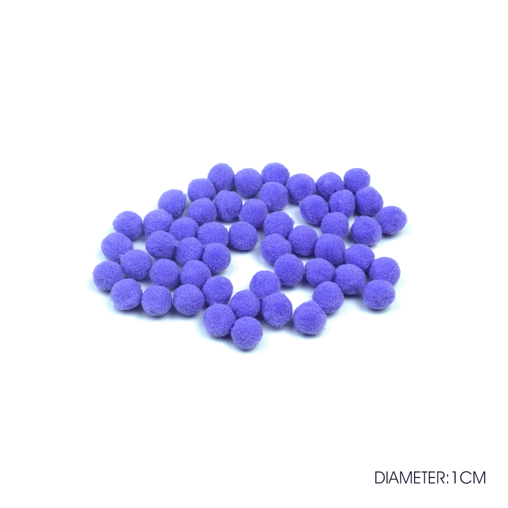 PomPom Balls Fuzzy Balls 2cm 50 pcs for DIY Projects, Arts and Crafts | Fuzzy Ball | DIY Balls