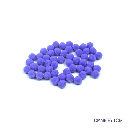 PomPom Balls Fuzzy Balls 2cm 50 pcs for DIY Projects, Arts and Crafts | Fuzzy Ball | DIY Balls