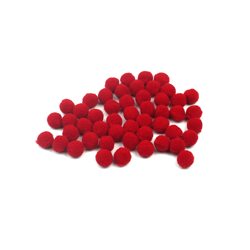 PomPom Balls Fuzzy Balls 2cm 50 pcs for DIY Projects, Arts and Crafts | Fuzzy Ball | DIY Balls