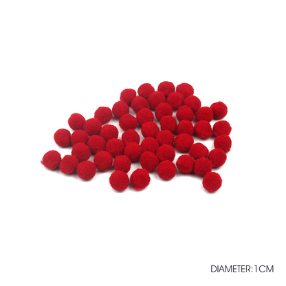 PomPom Balls Fuzzy Balls 2cm 50 pcs for DIY Projects, Arts and Crafts | Fuzzy Ball | DIY Balls