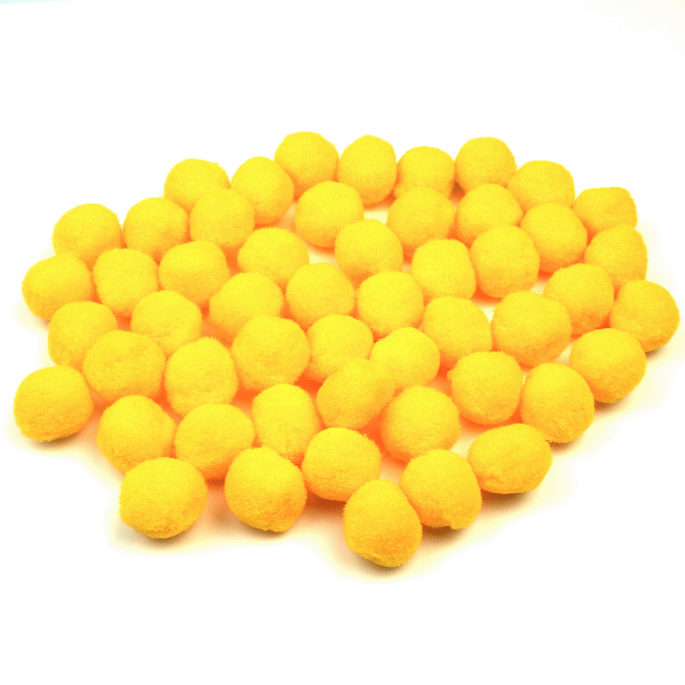 PomPom Balls Fuzzy Balls 2cm 50 pcs for DIY Projects, Arts and Crafts | Fuzzy Ball | DIY Balls