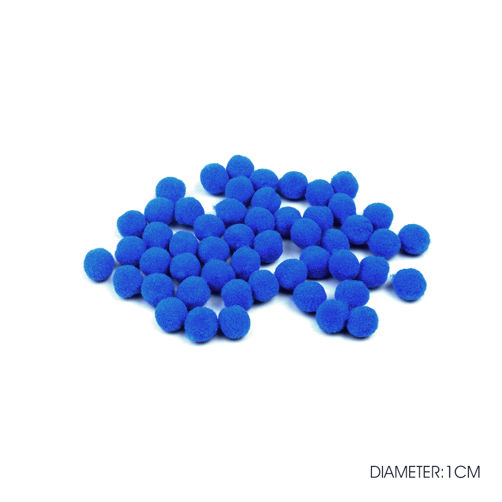 PomPom Balls Fuzzy Balls 2cm 50 pcs for DIY Projects, Arts and Crafts | Fuzzy Ball | DIY Balls