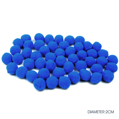 PomPom Balls Fuzzy Balls 2cm 50 pcs for DIY Projects, Arts and Crafts | Fuzzy Ball | DIY Balls