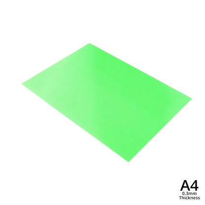 A4 Clear PVC Sheet Multiple Colors | Matte or Frosted |