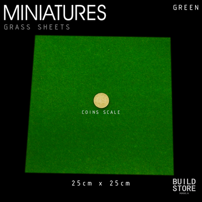 Green / White Grass Sheets for Miniature