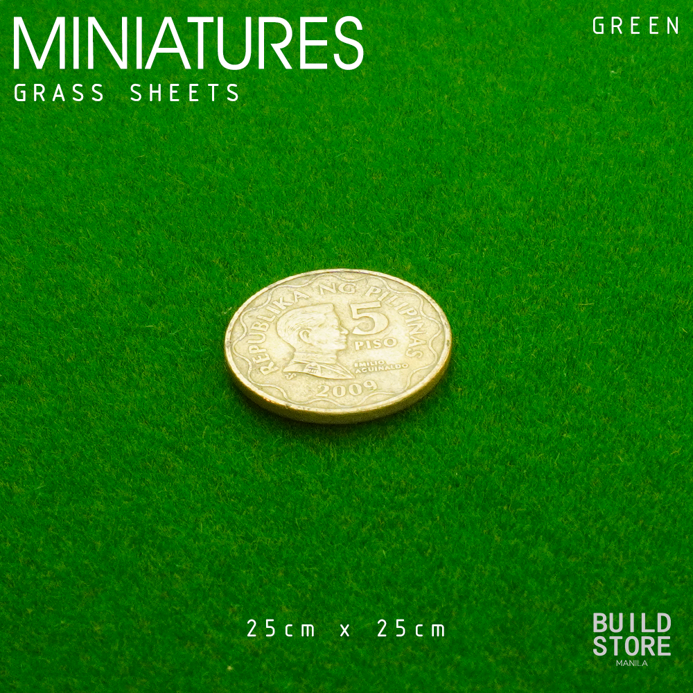 Green / White Grass Sheets for Miniature