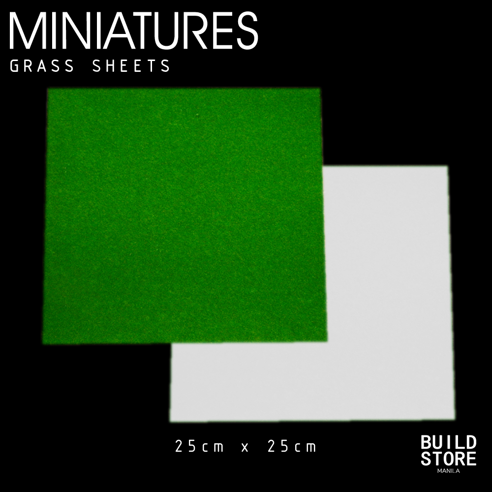 Green / White Grass Sheets for Miniature