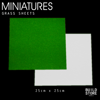 Green / White Grass Sheets for Miniature