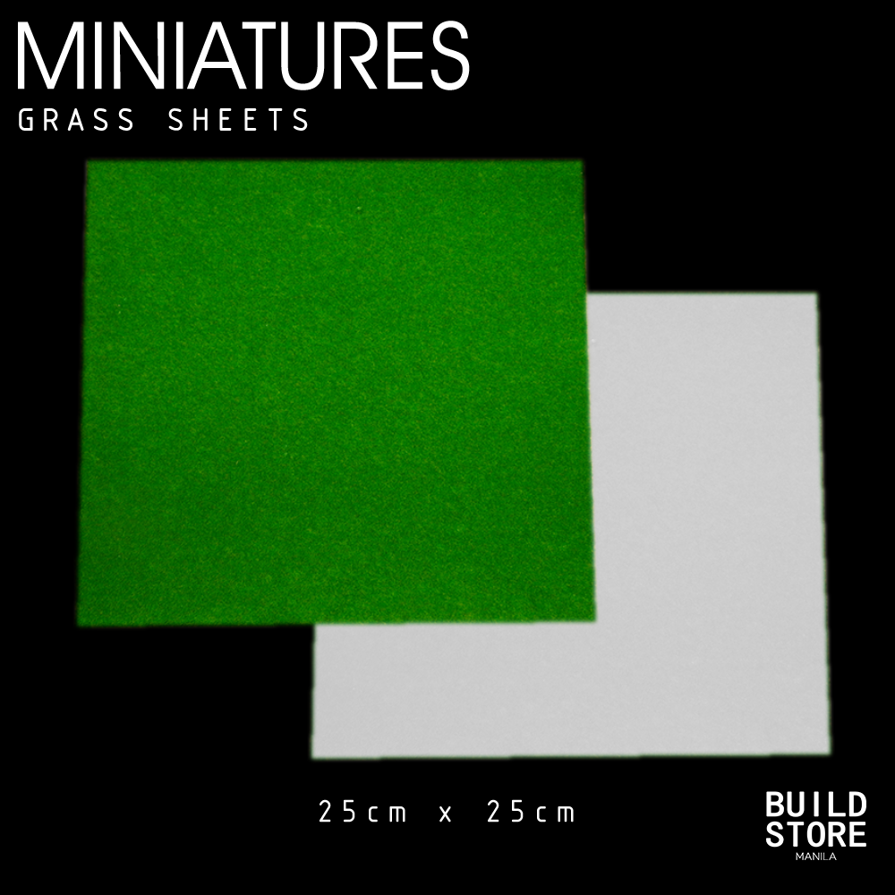 Green / White Grass Sheets for Miniature