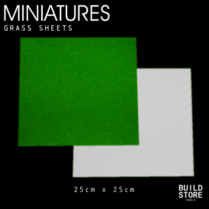 Green / White Grass Sheets for Miniature
