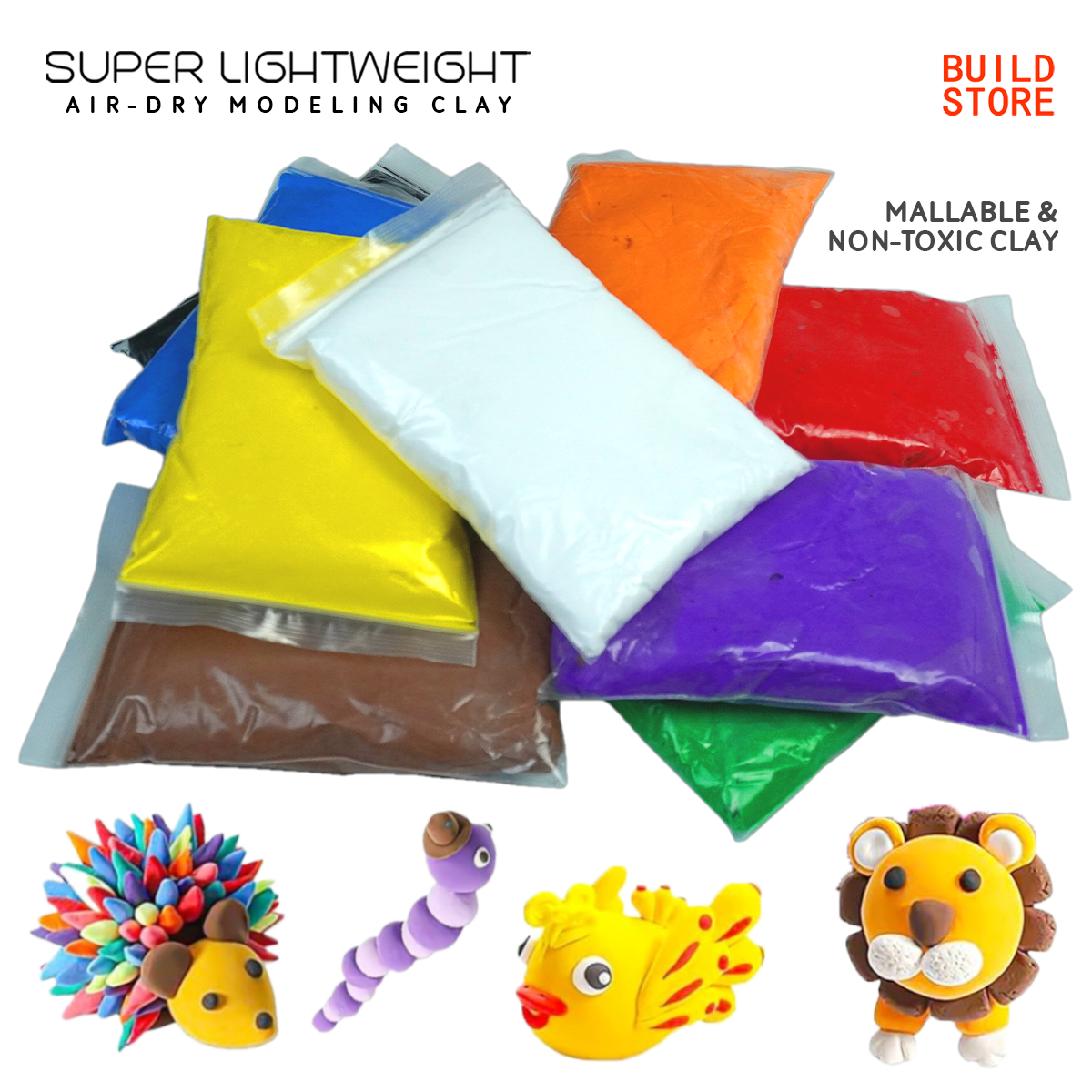 Super Lightweight Air Dry Modeling Clay
