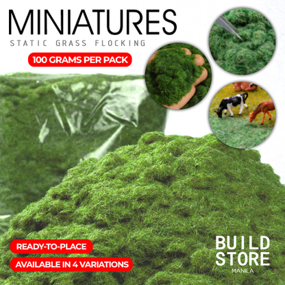 Miniature Static Grass Flocking 100g and 50g