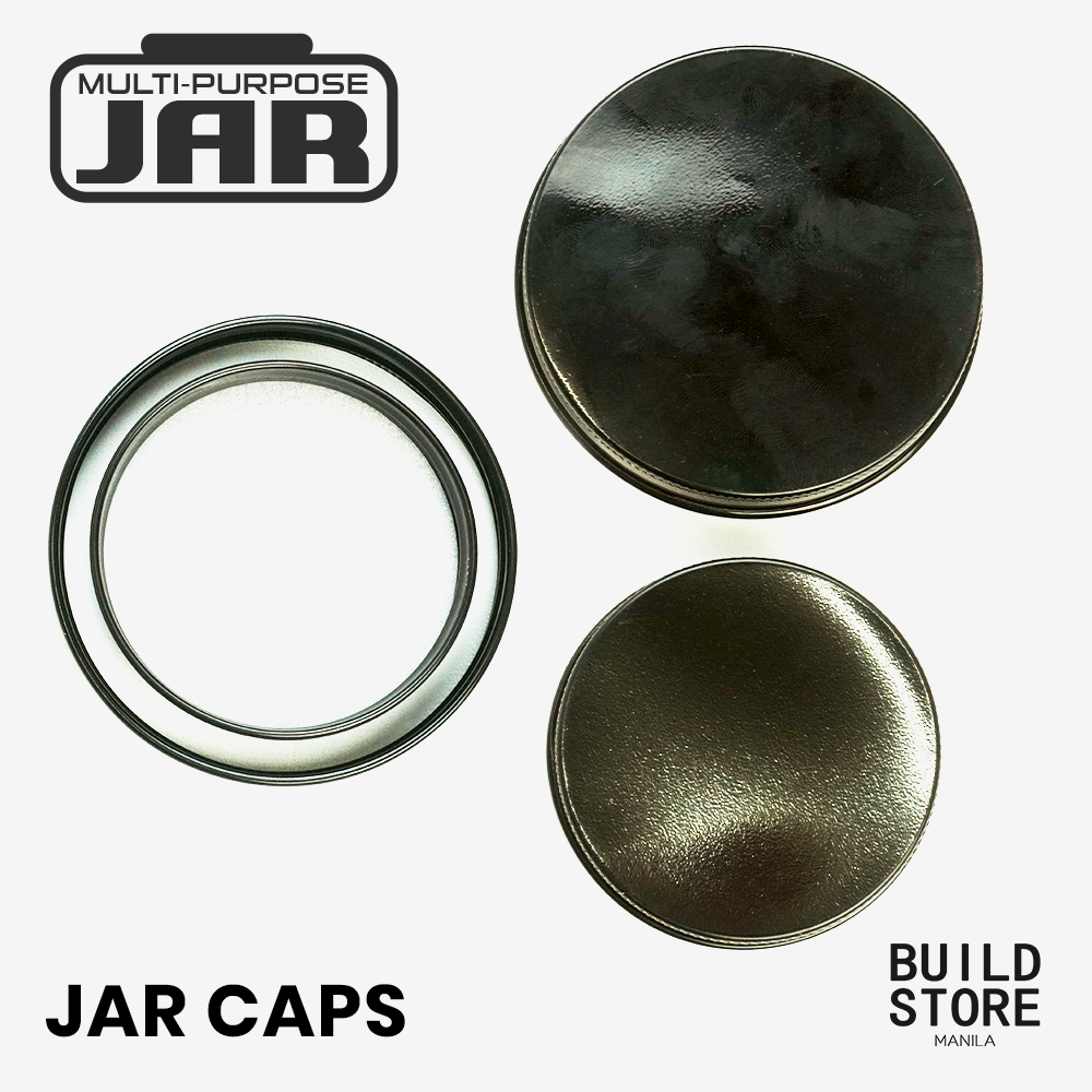 Clear or Amber Glass Jar Container for Candle Making DIY Art Jar with Black Silver Metal Lid Cosmetic