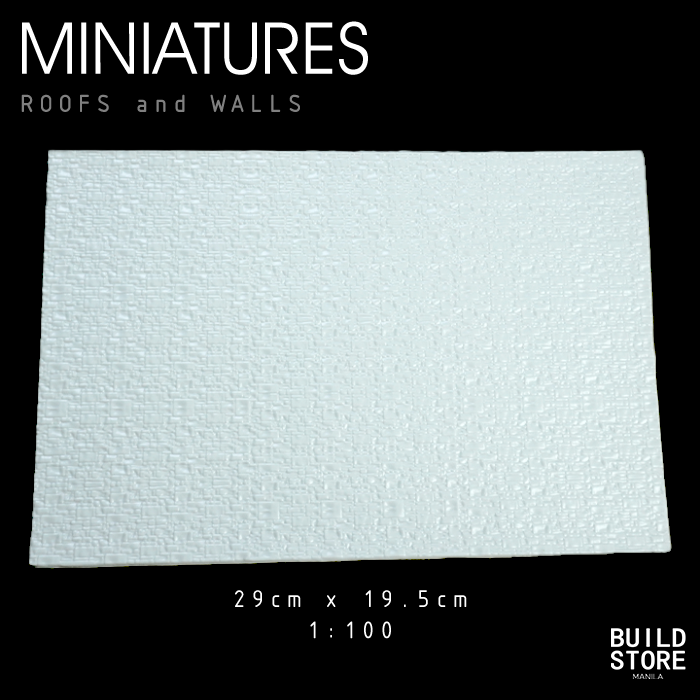 Miniature Roofs and Walls 1/25 1/100