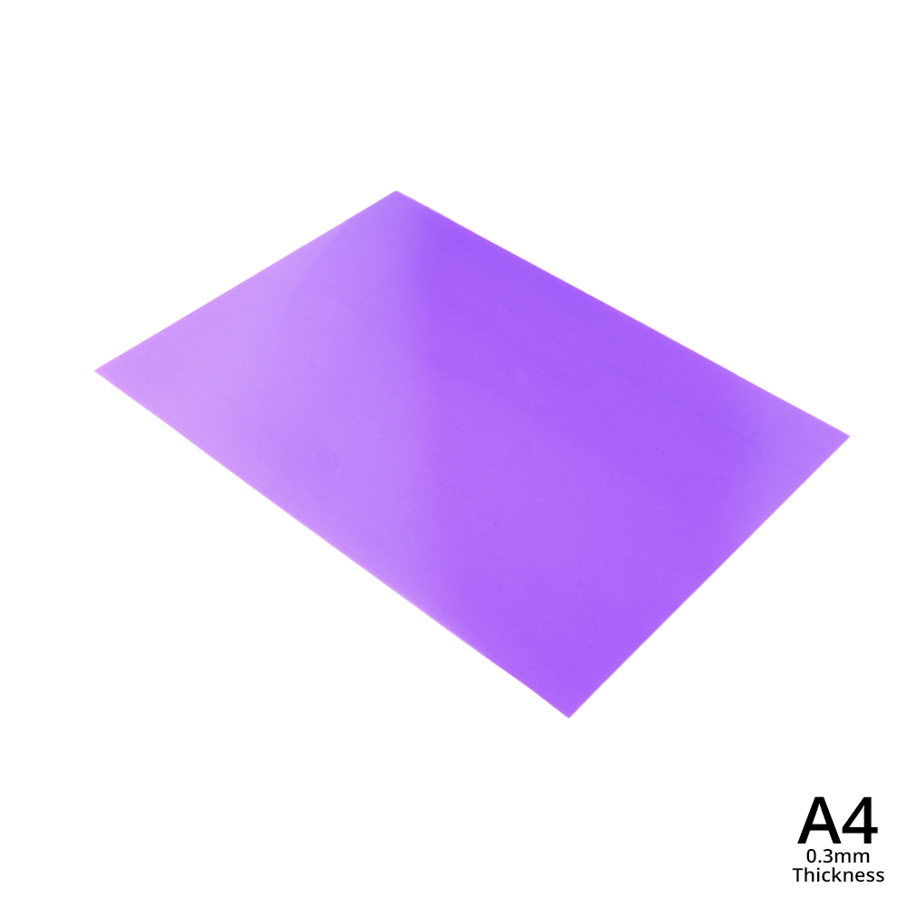 A4 Clear PVC Sheet Multiple Colors | Matte or Frosted |