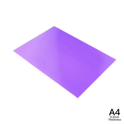 A4 Clear PVC Sheet Multiple Colors | Matte or Frosted |