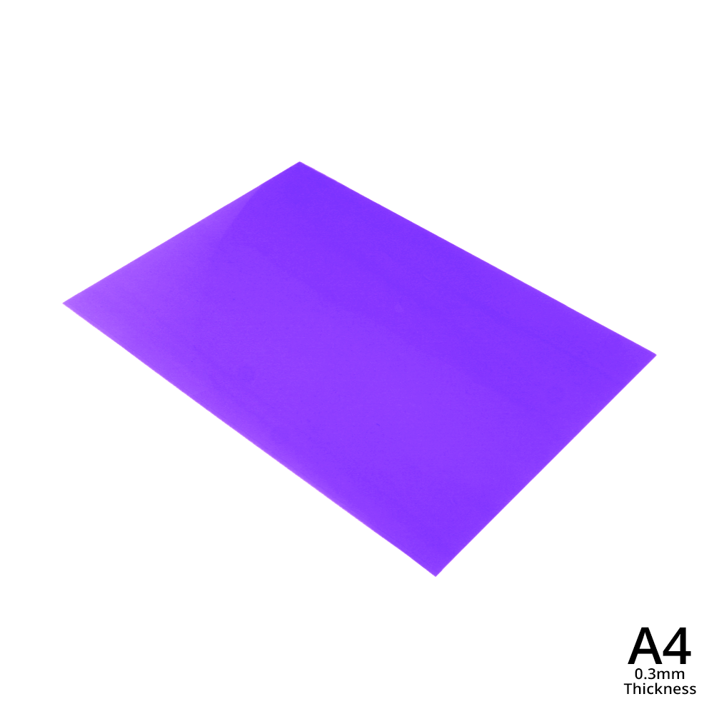 A4 Clear PVC Sheet Multiple Colors | Matte or Frosted |