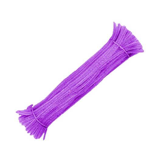50 pcs Fuzzy Wire 6mm x 30cm - Colorful Chenille Stems Twist Wire for DIY Pipe Cleaner