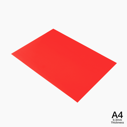 A4 Clear PVC Sheet Multiple Colors | Matte or Frosted |