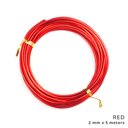 Armature Aluminum Bonsai Wire 1mm 2mmx5m Thickness For DIY Arts & Crafts for Aluminum OrnamentMaking