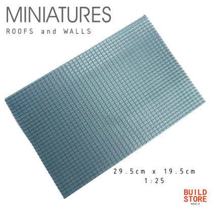 Miniature Roofs and Walls 1/25 1/100