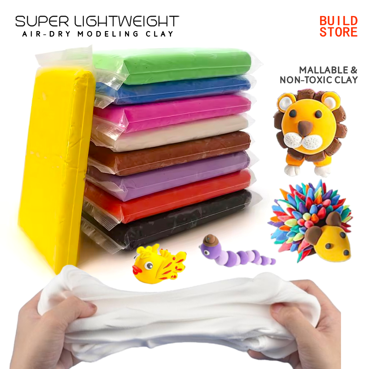 Super Lightweight Air Dry Modeling Clay