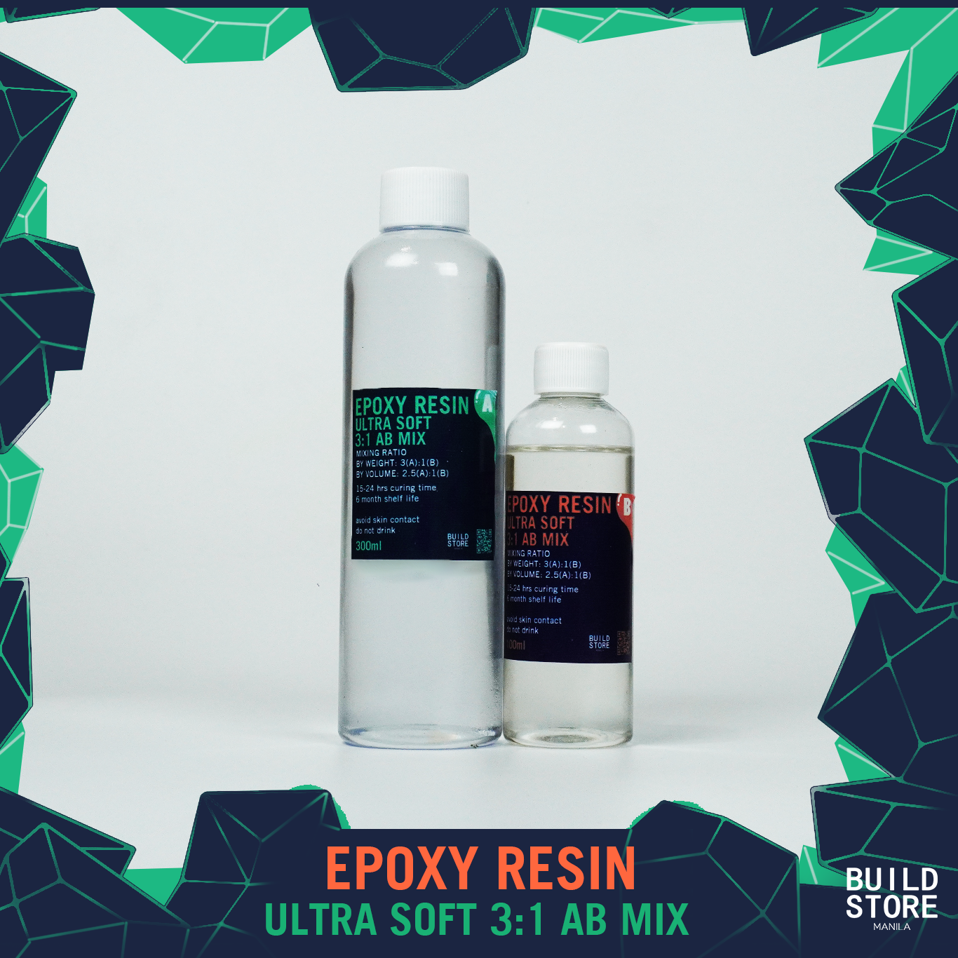 3:1 AB Epoxy Resin (Hard and Ultrasoft)
