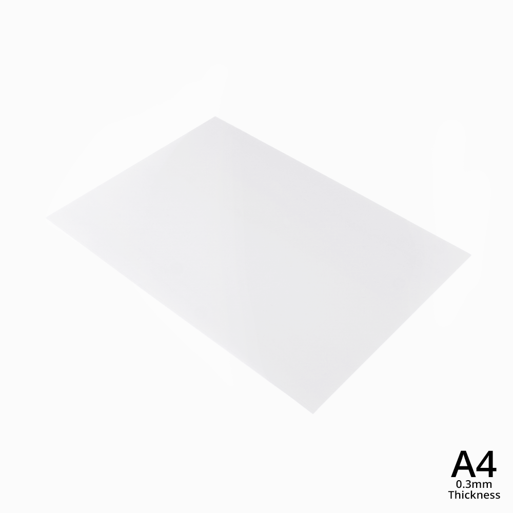 A4 Clear PVC Sheet Multiple Colors | Matte or Frosted |